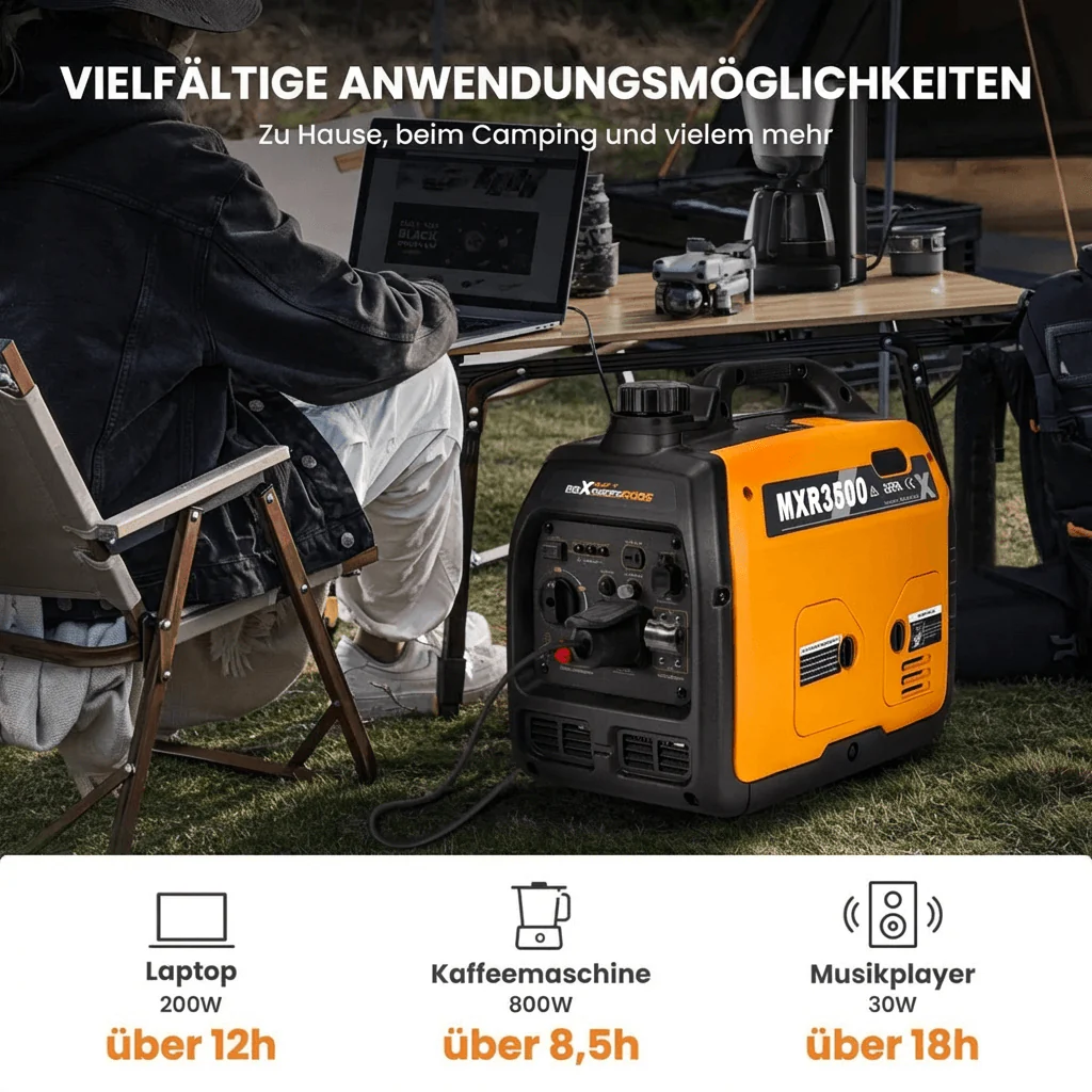 3300 Watt Benzin Inverter Stromerzeuger maXpeedingrods MXR 3500 - Image 4