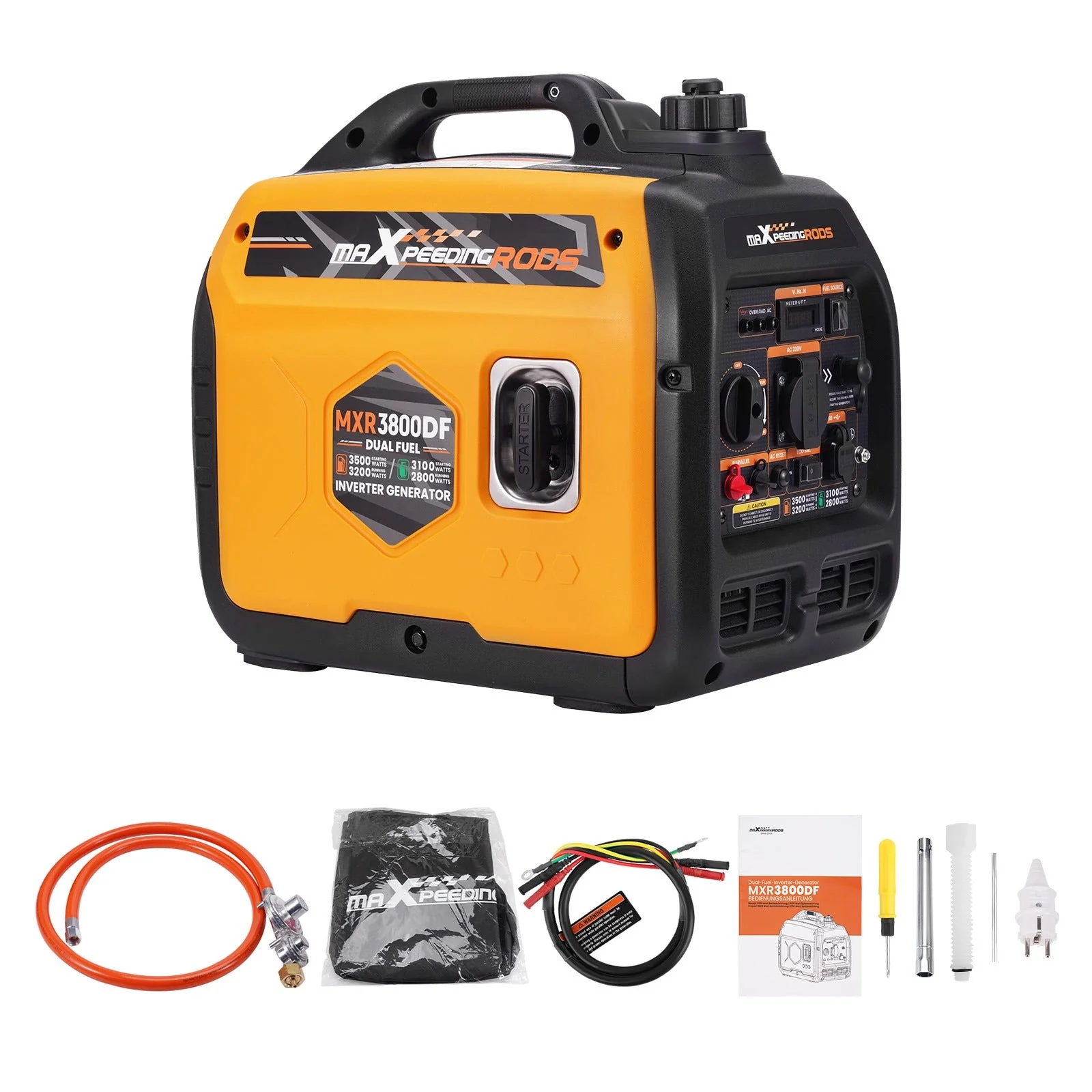 3500W DualFuel Inverter Stromerzeuger maXpeedingrods MXR 3800DF