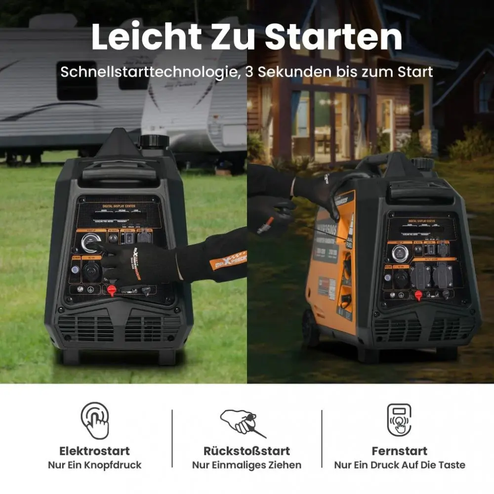 3500 Watt DualFuel Inverter Stromerzeuger maXpeedingrods MXR 3500S - Image 3