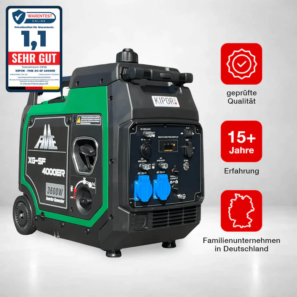 3800 Watt Benzin Inverter Stromerzeuger FME XG-SF 4000ER