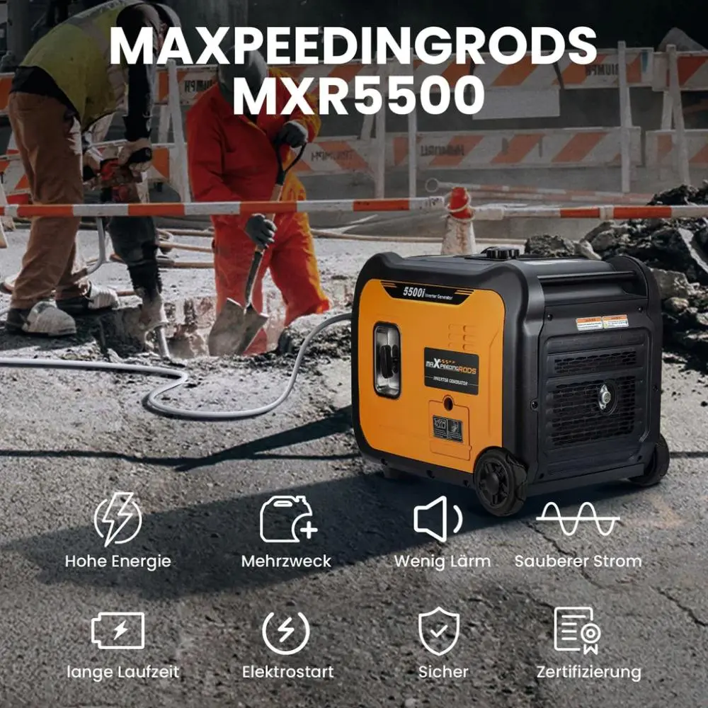 5500 Watt Benzin Inverter Stromerzeuger maXpeedingrods MXR 5500i - Image 2