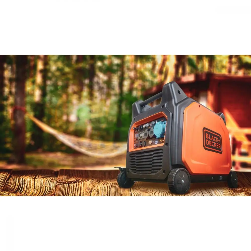6500 Watt Black + Decker BXGNi6500E Benzin Inverter Stromaggregat - Image 6