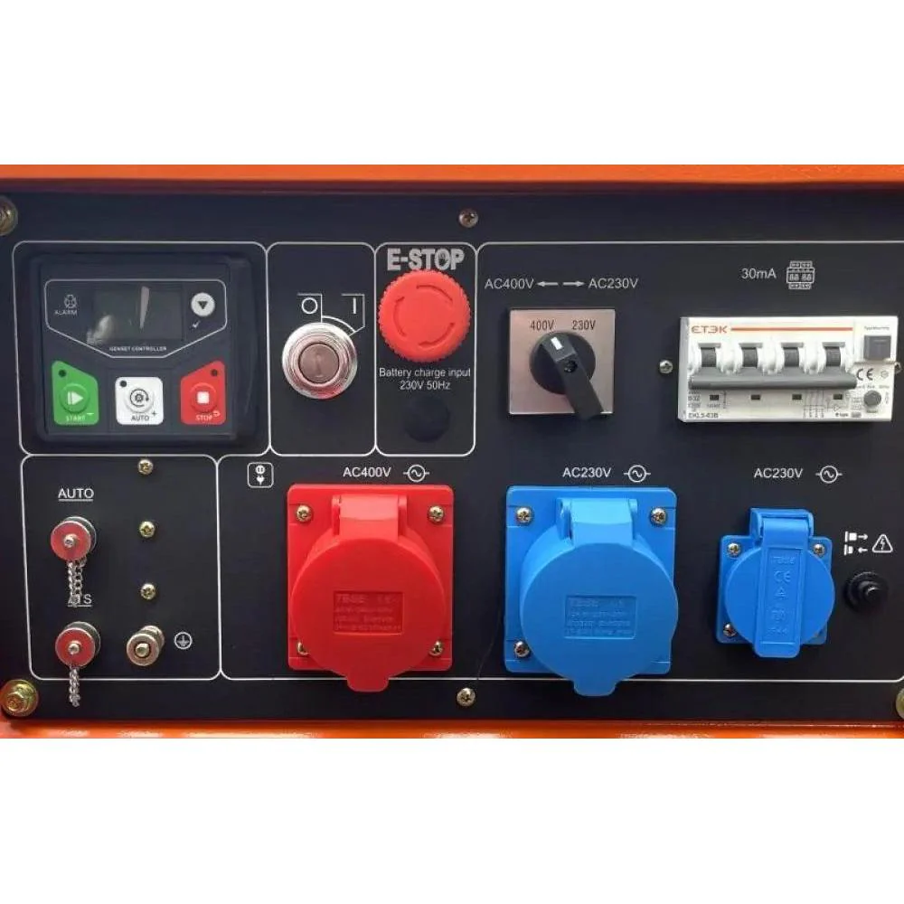 8000 Watt Black + Decker BXGND7900E Diesel Full Power 230 & 400 V AVR Stromerzeuger - Image 3