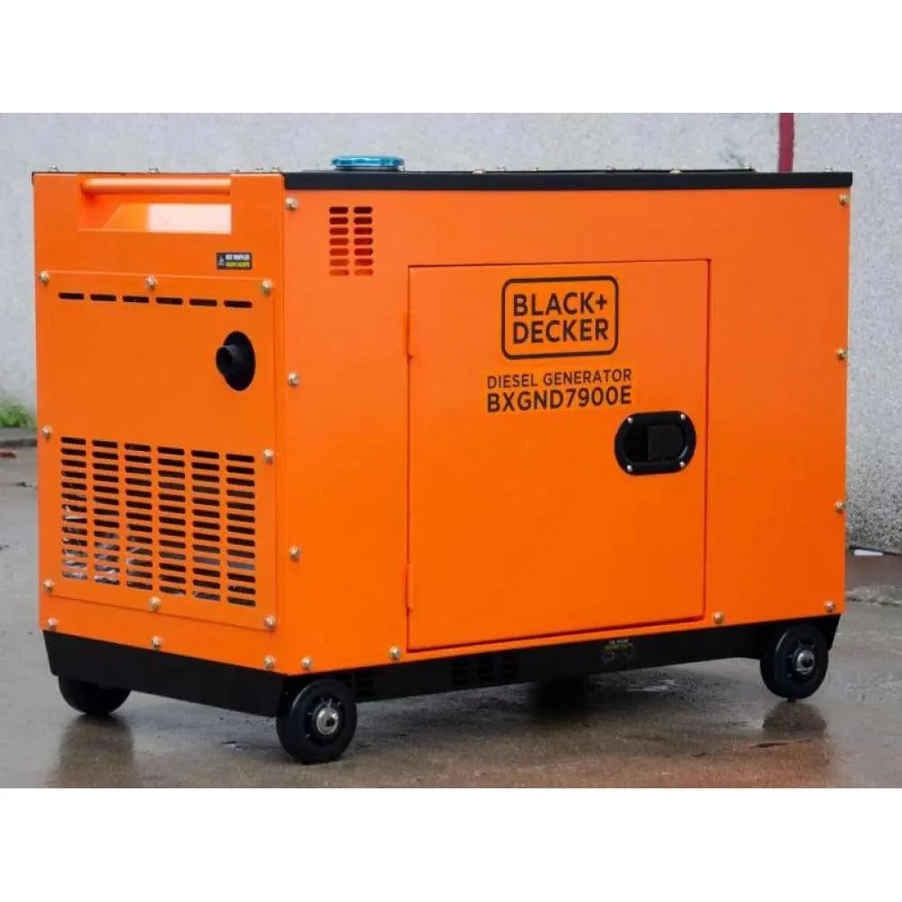 8000 Watt Black + Decker BXGND7900E Diesel Full Power 230 & 400 V AVR Stromerzeuger - Image 5
