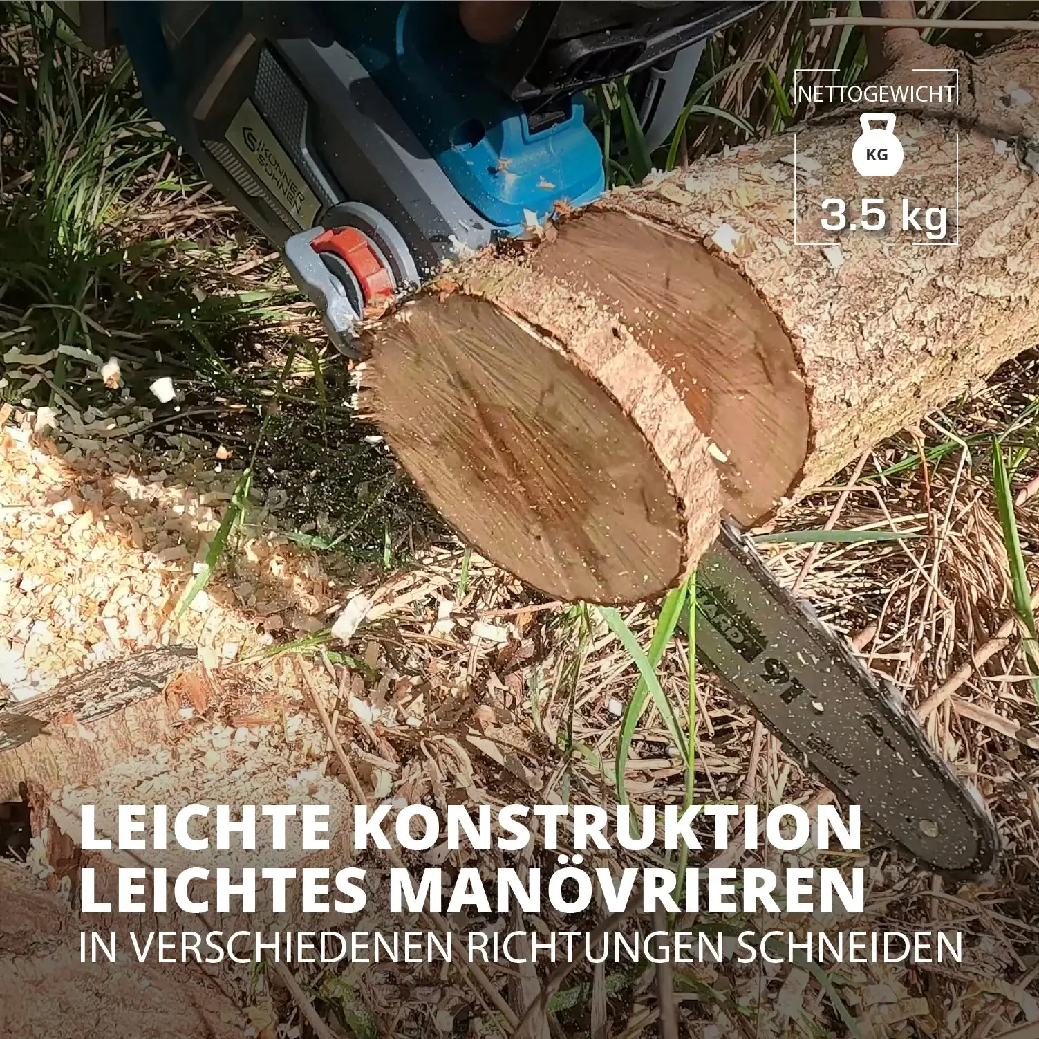 Akku Kettensäge 30cm Schwertlänge KS CS20V-12 - Image 12