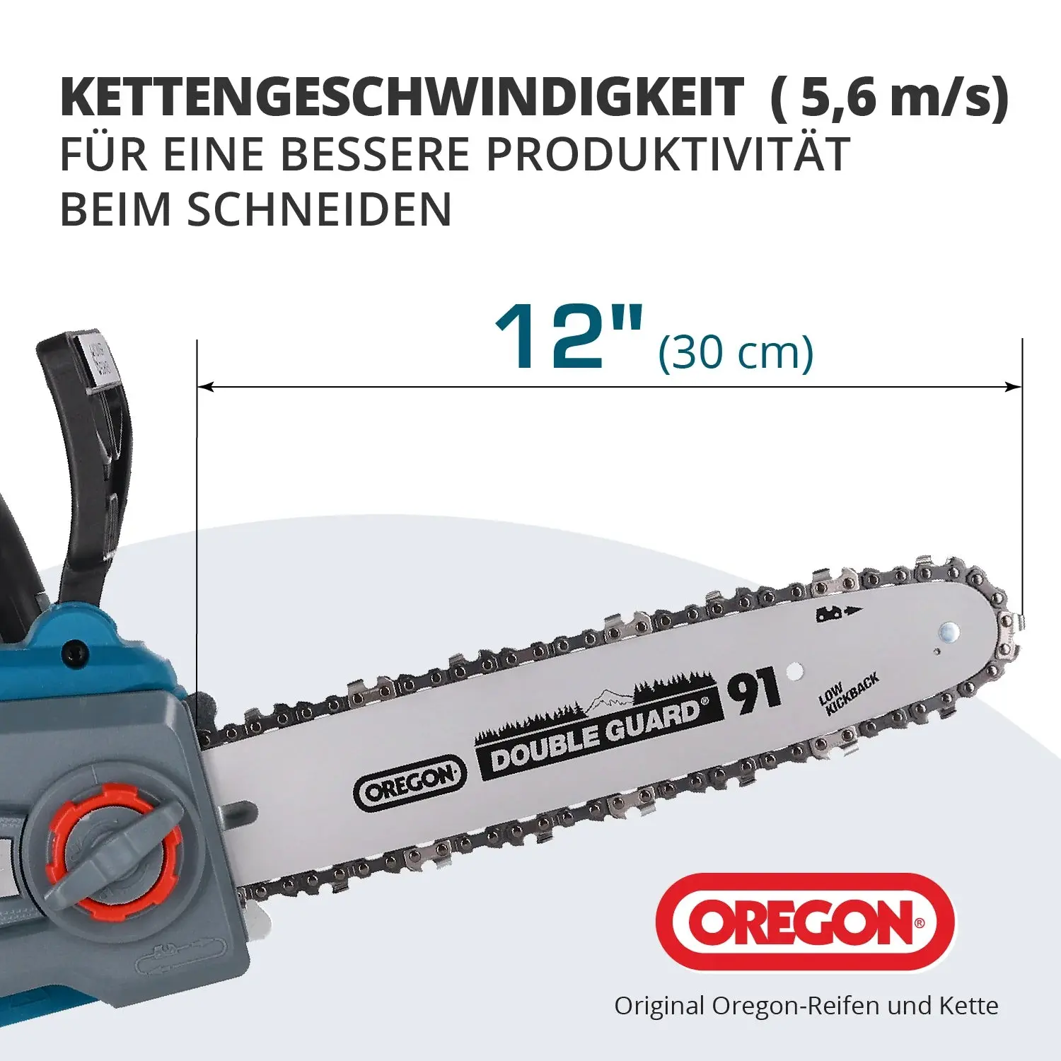 Akku Kettensäge 30cm Schwertlänge KS CS20V-12 - Image 4