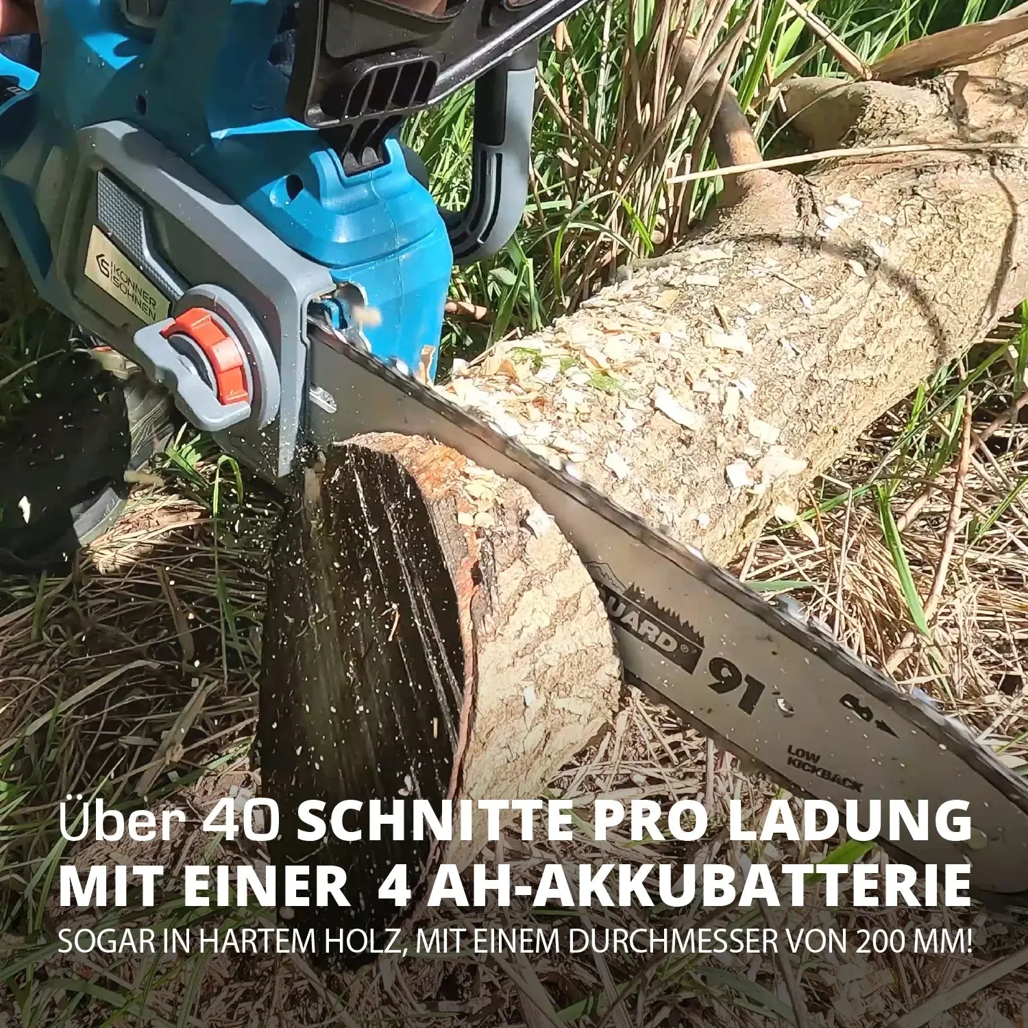 Akku Kettensäge 30cm Schwertlänge KS CS20V-12 - Image 9