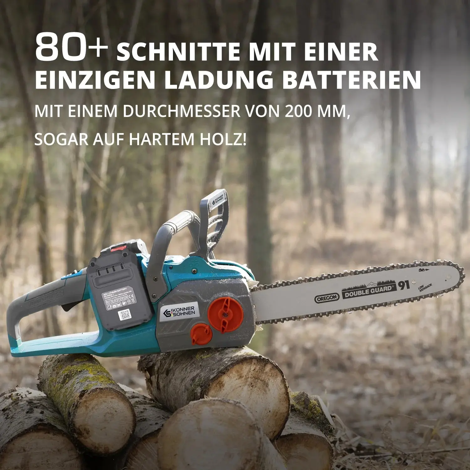Akku Kettensäge 40cm Schwertlänge KS CS40V-16 - Image 14