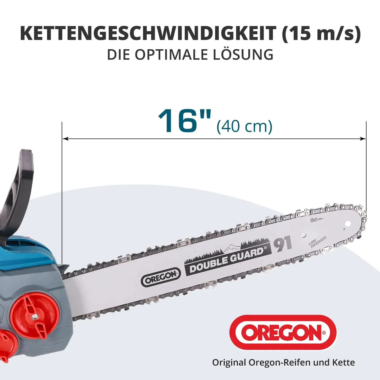 Akku Kettensäge 40cm Schwertlänge KS CS40V-16 - Image 4