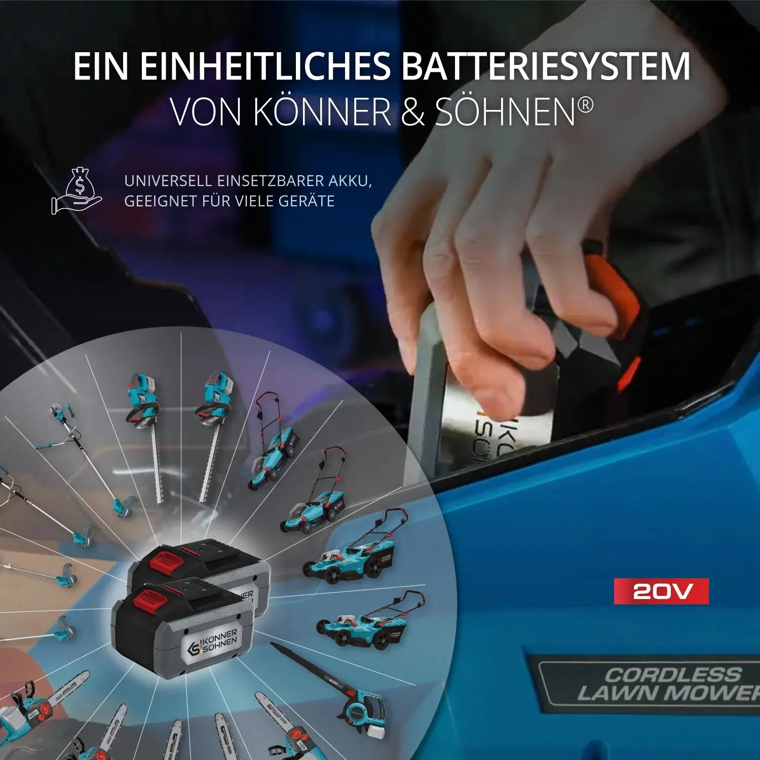 Akku-Rasenmäher KS 33LM-20V Könner & Söhnen - Image 10