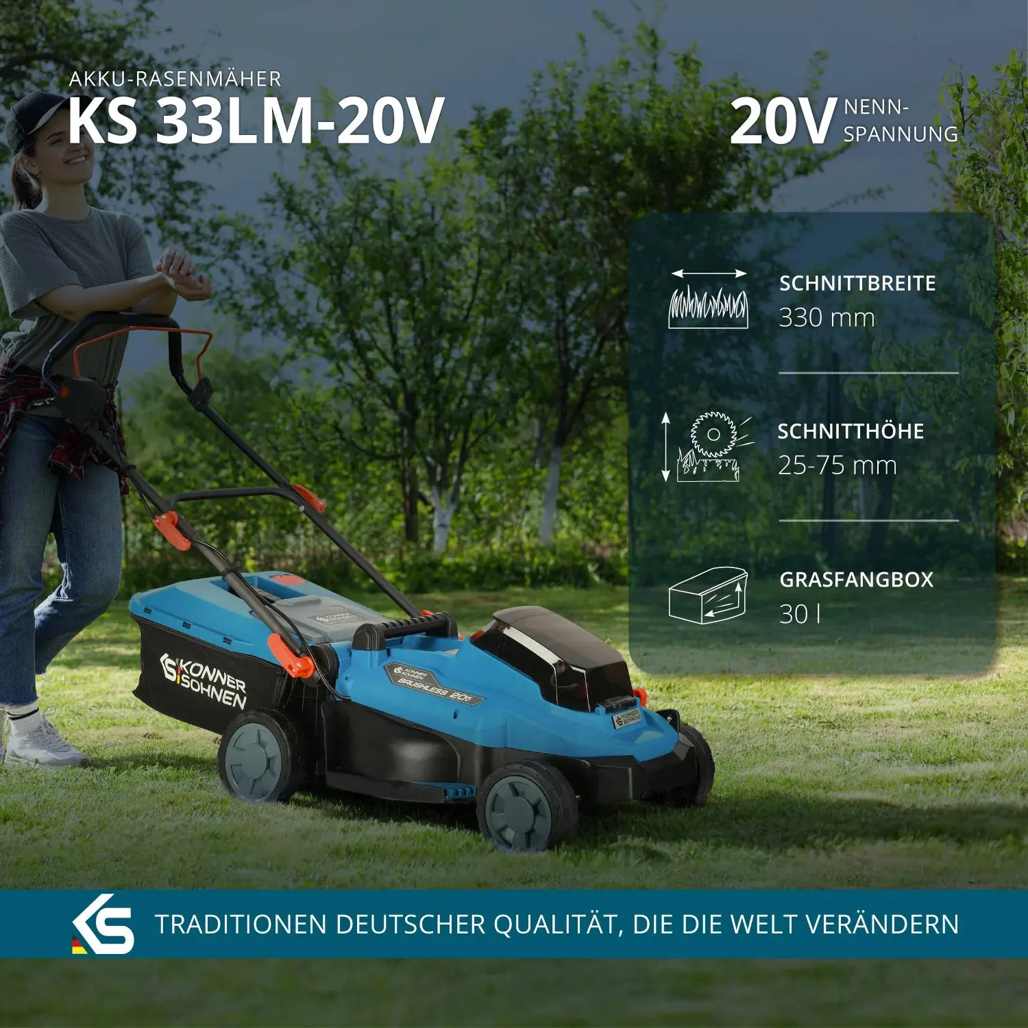 Akku-Rasenmäher KS 33LM-20V Könner & Söhnen - Image 4