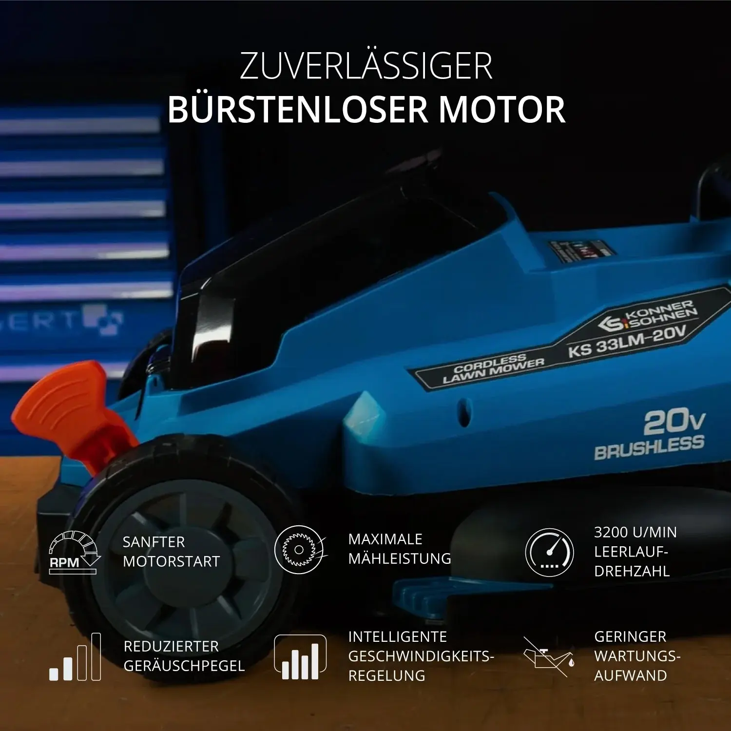 Akku-Rasenmäher KS 33LM-20V Könner & Söhnen - Image 9