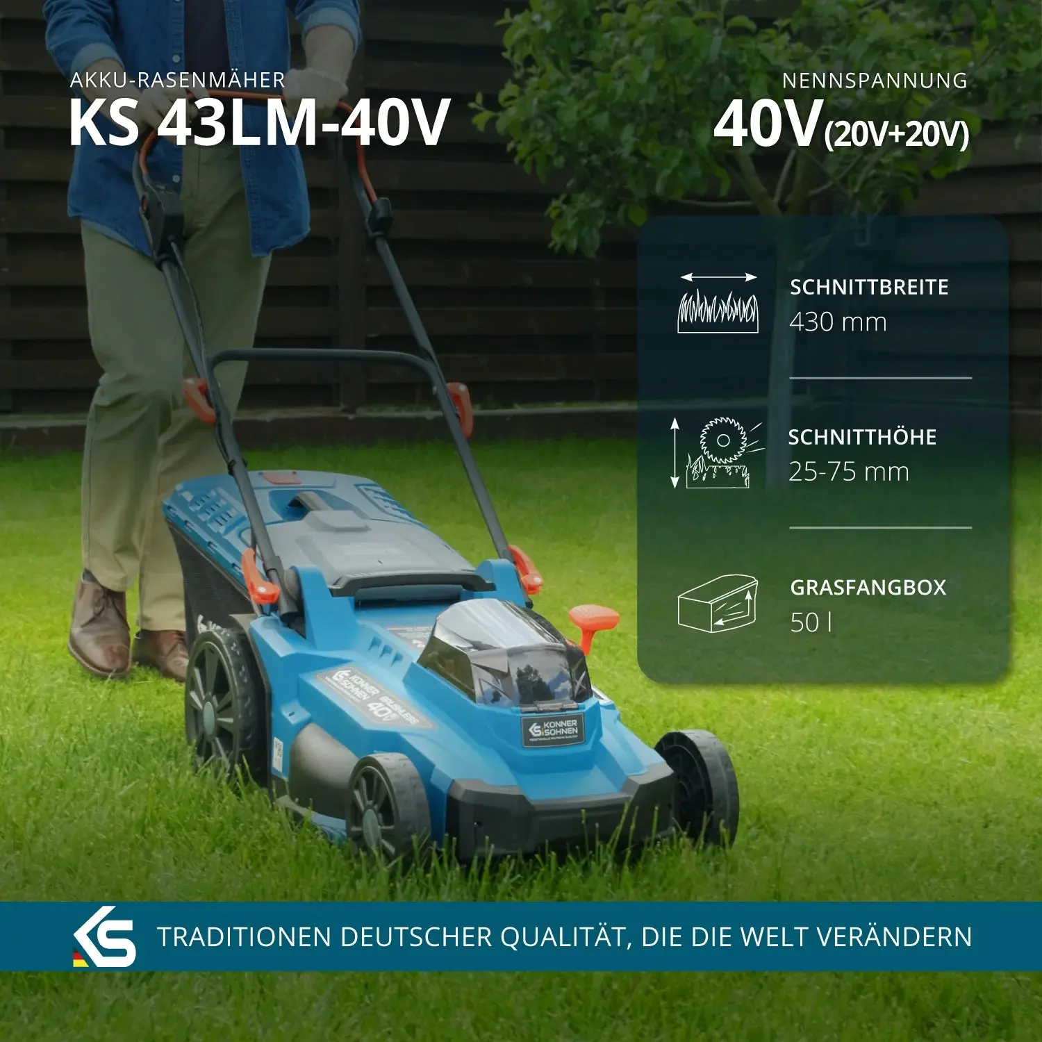 Akku-Rasenmäher KS 43LM-40V Könner & Söhnen - Image 10