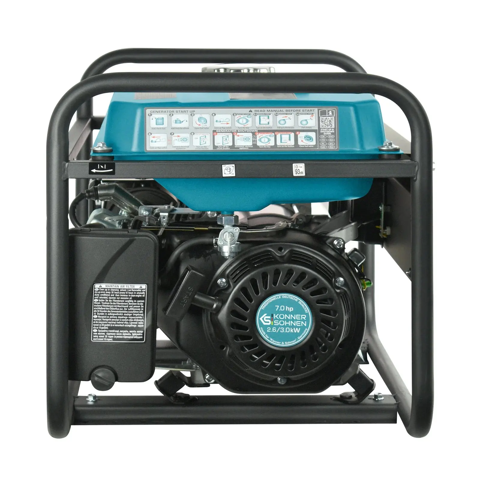 Benzin AVR Stromerzeuger 3000 Watt Könner & Söhnen KS 3000 - Image 2
