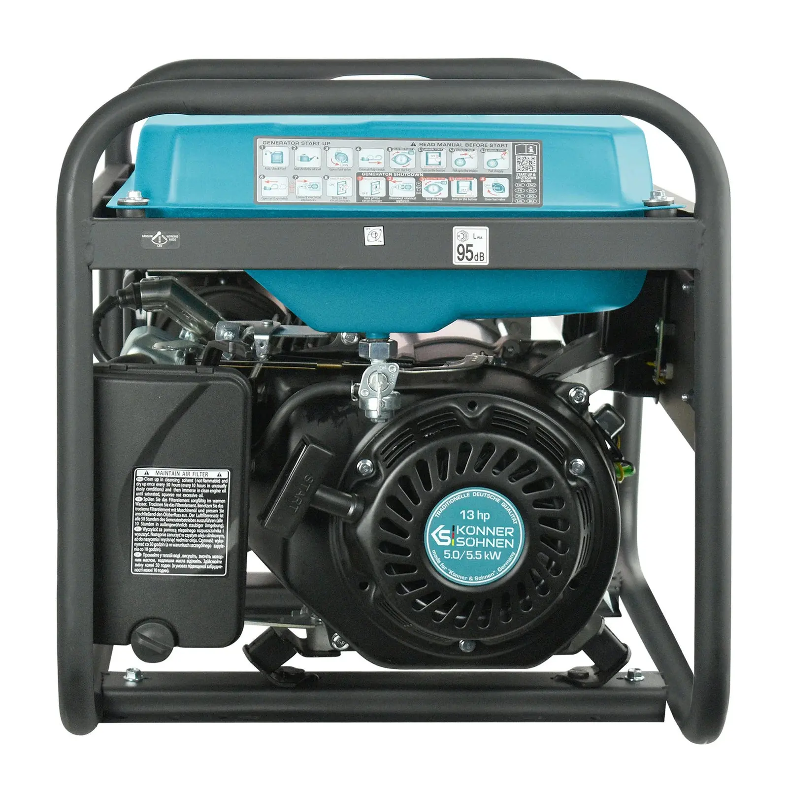 Benzin AVR Stromerzeuger 5500 Watt Könner & Söhnen KS 7000E-1/3 mit E-Start 230/400V - SamePower - Image 3