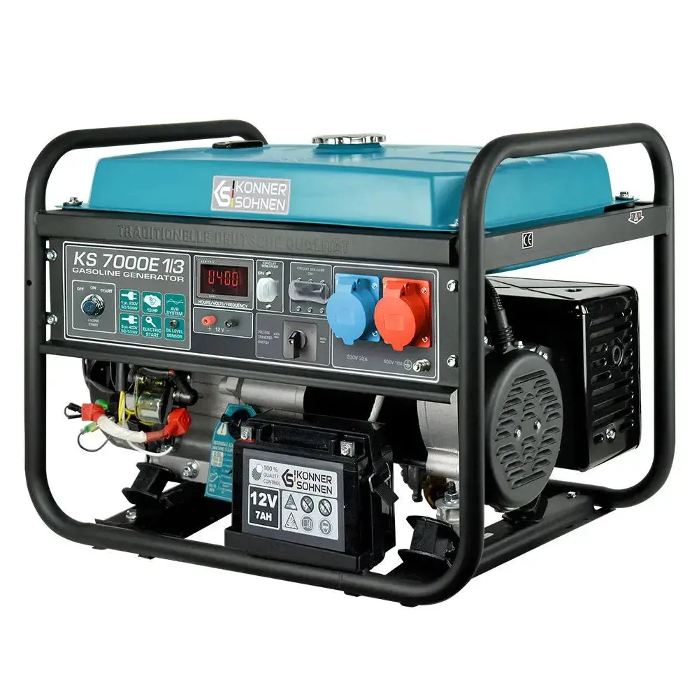 Benzin AVR Stromerzeuger 5500 Watt Könner & Söhnen KS 7000E-1/3 mit E-Start 230/400V - SamePower - Image 7