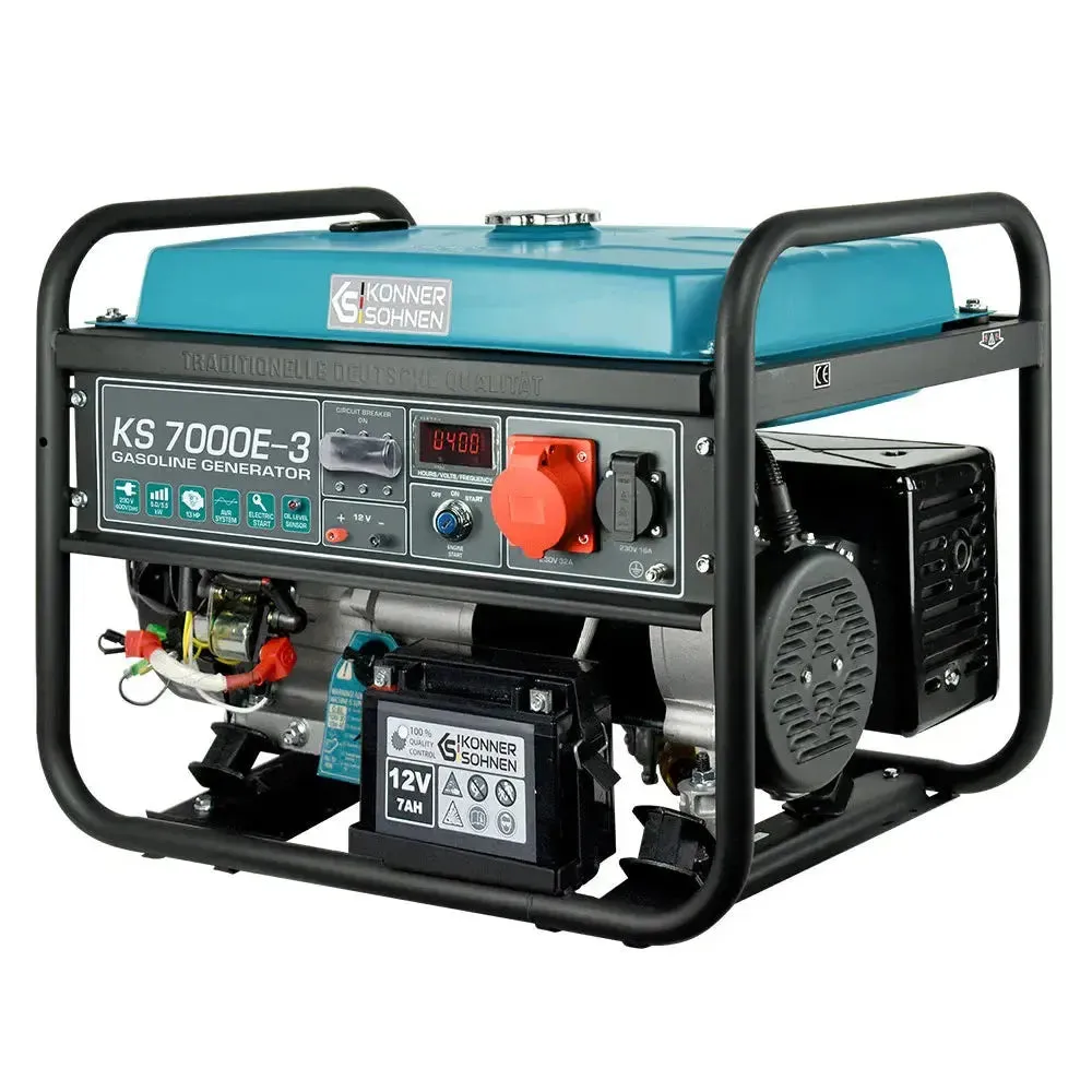 Benzin AVR Stromerzeuger 5500 Watt Könner & Söhnen KS 7000E-3 mit E-Start 400V - Image 6
