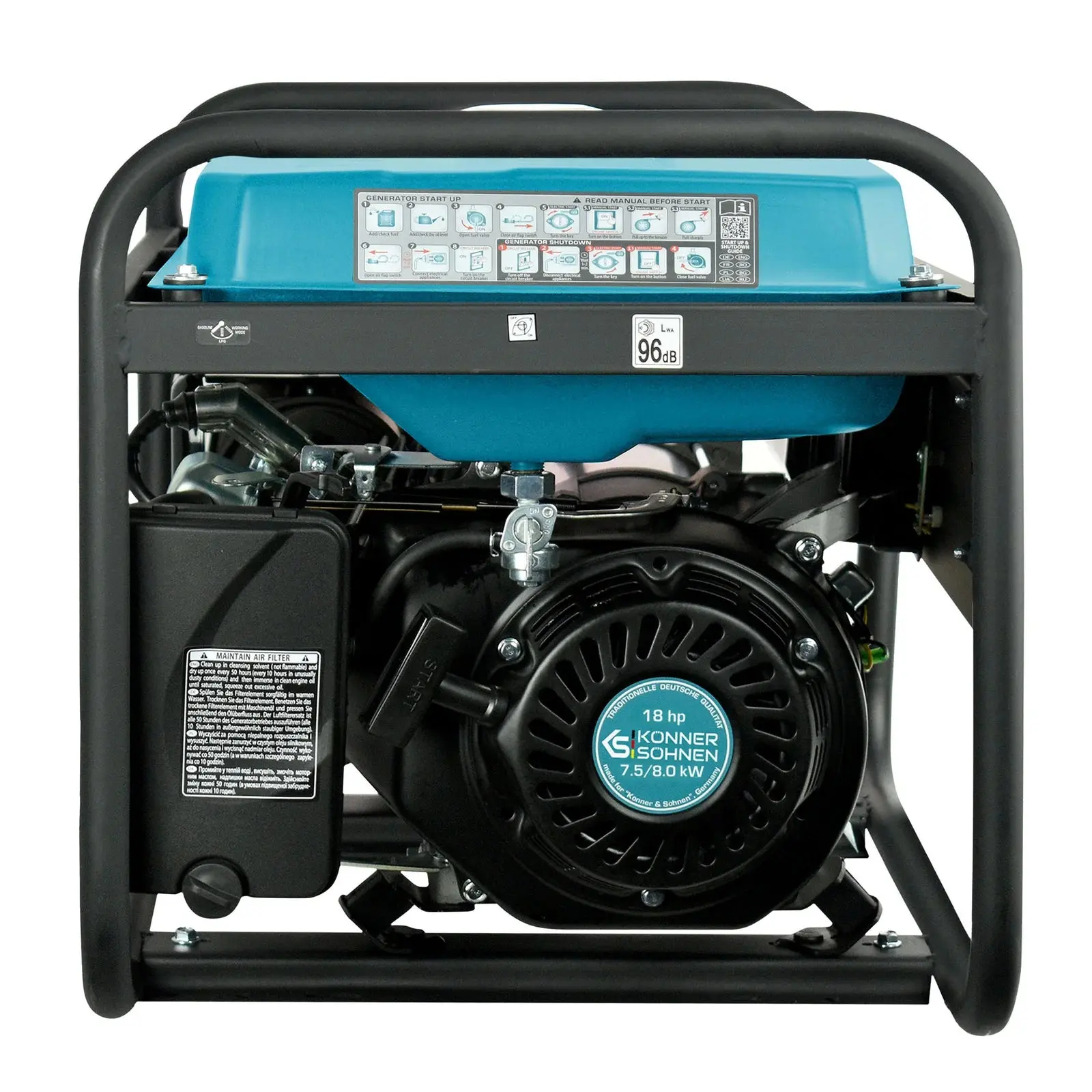 Benzin AVR Stromerzeuger 8000 Watt Könner & Söhnen KS 10000E mit E-Start - Image 5