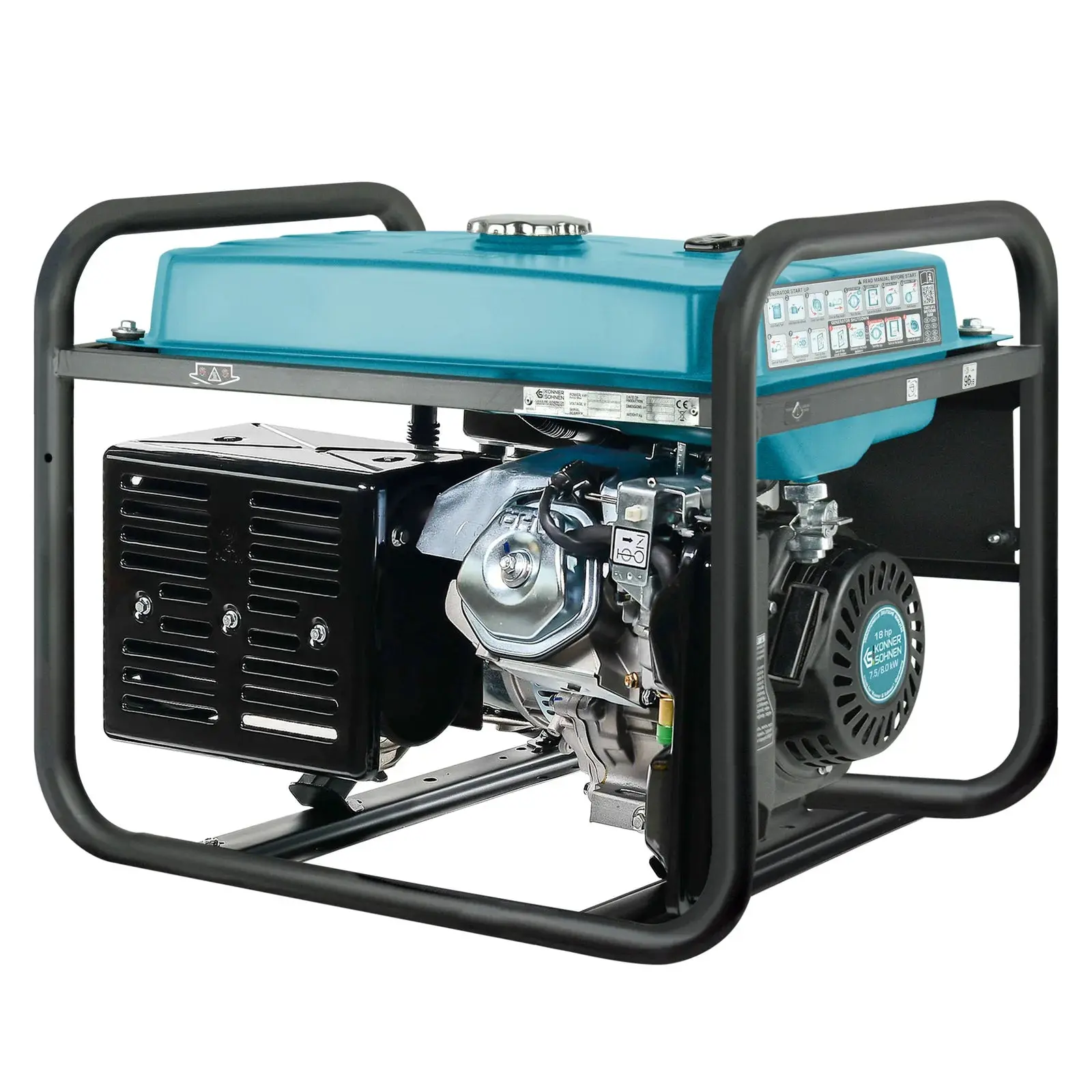 Benzin AVR Stromerzeuger 8000 Watt Könner & Söhnen KS 10000E-3-ATS mit ATS Einheit - Image 5