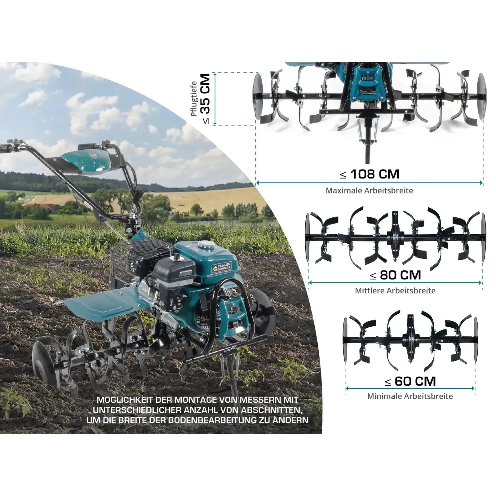 Benzin-Bodenhacke KS 7HP-1050G - Image 10
