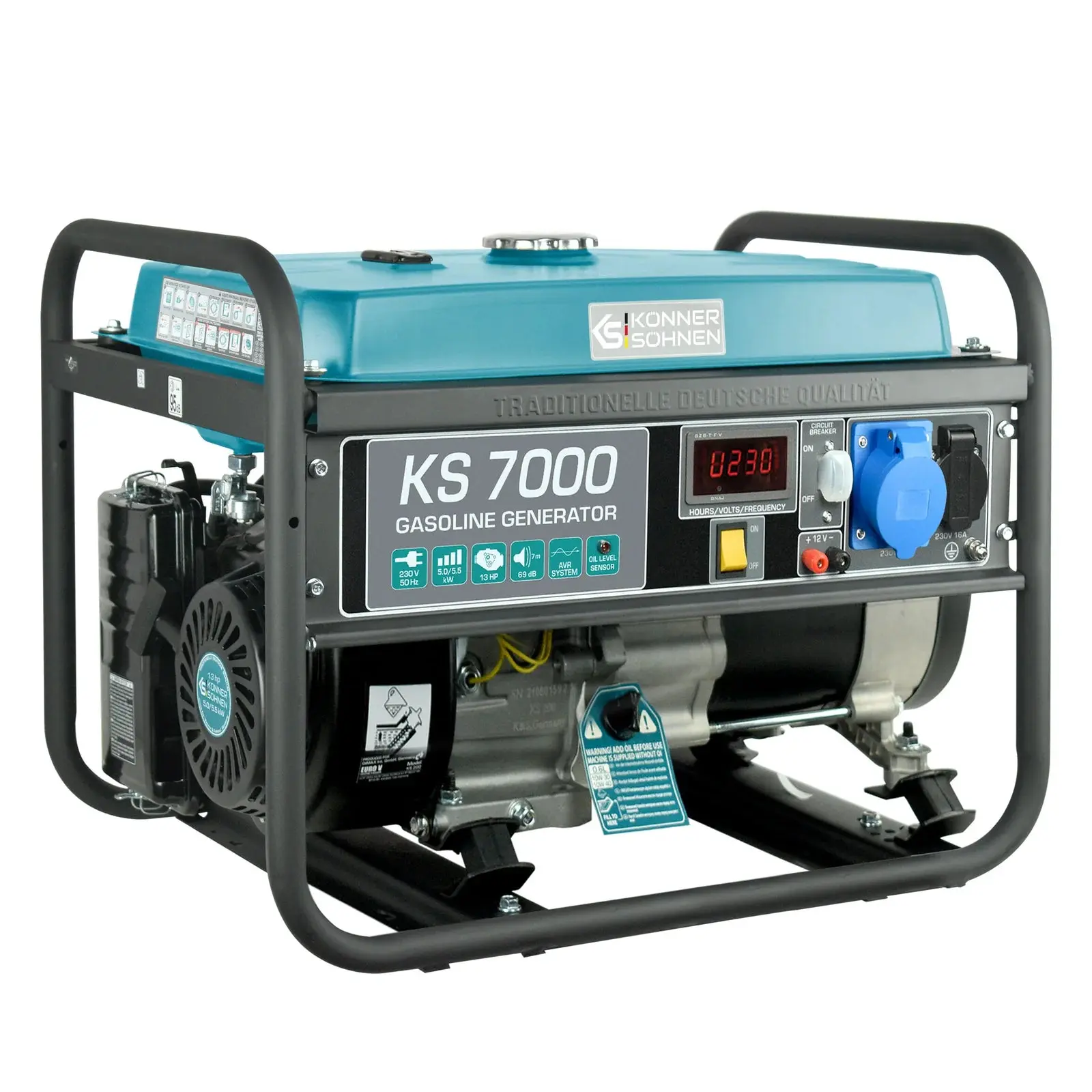 Benzin AVR Stromerzeuger 5500 Watt Könner & Söhnen KS 7000 - Image 2
