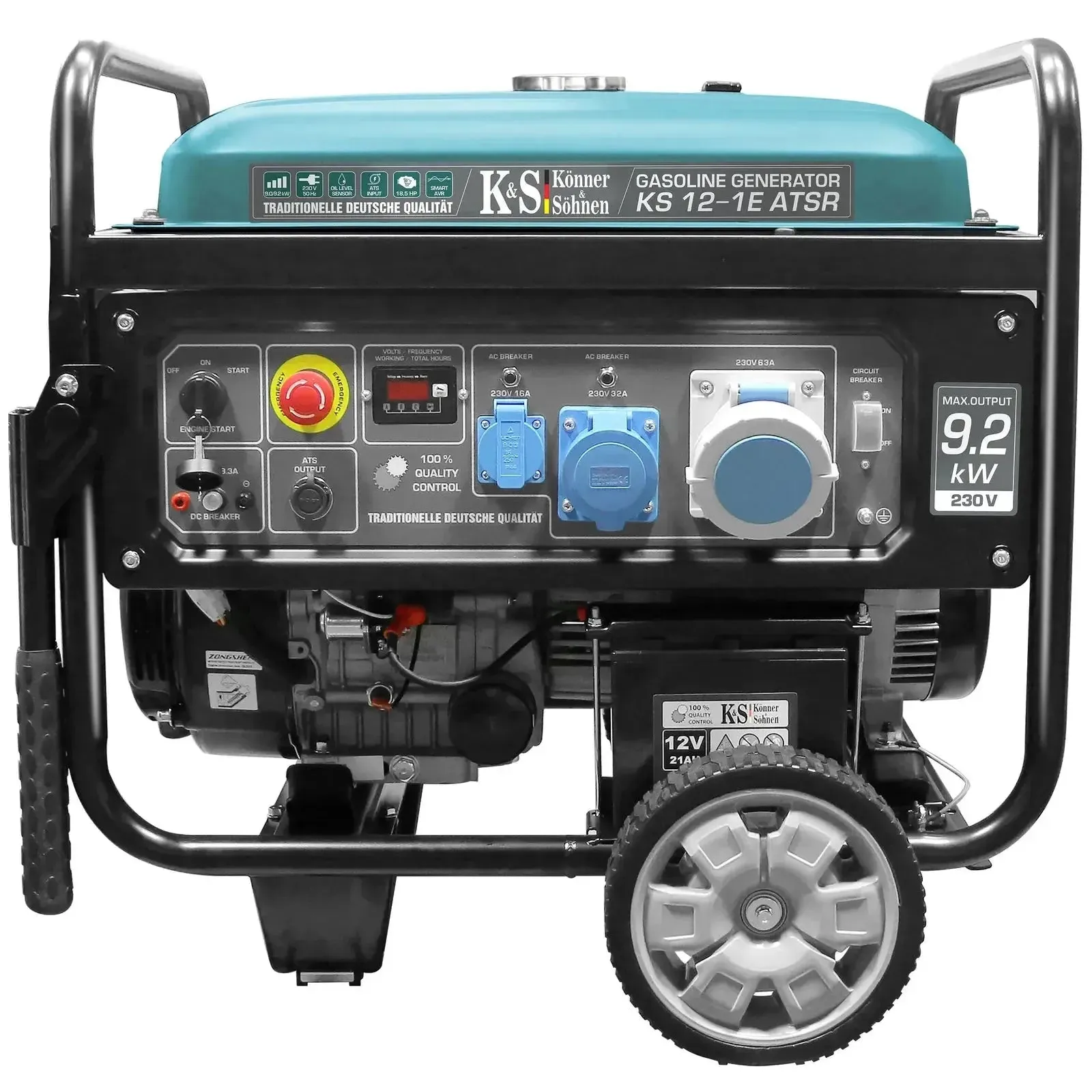Benzin Stromerzeuger AVR 9200 Watt KS 12-1E ATSR mit ATS Anschluss
