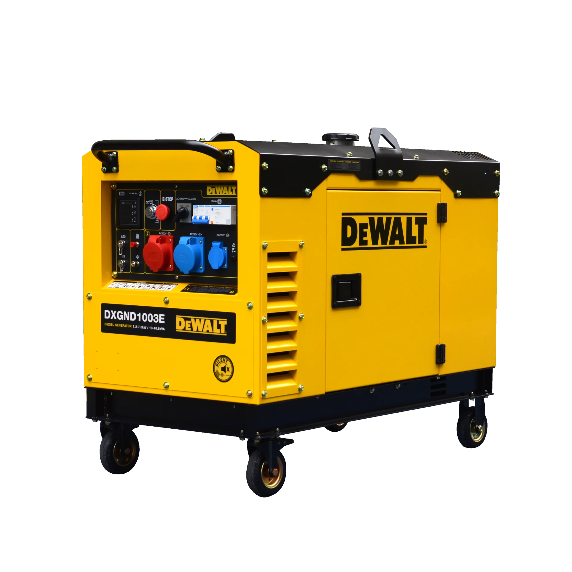 DeWalt Diesel Stromaggregat DXGND1003E – 7,6 kW (230 V) & 10,6 kVA (400 V)