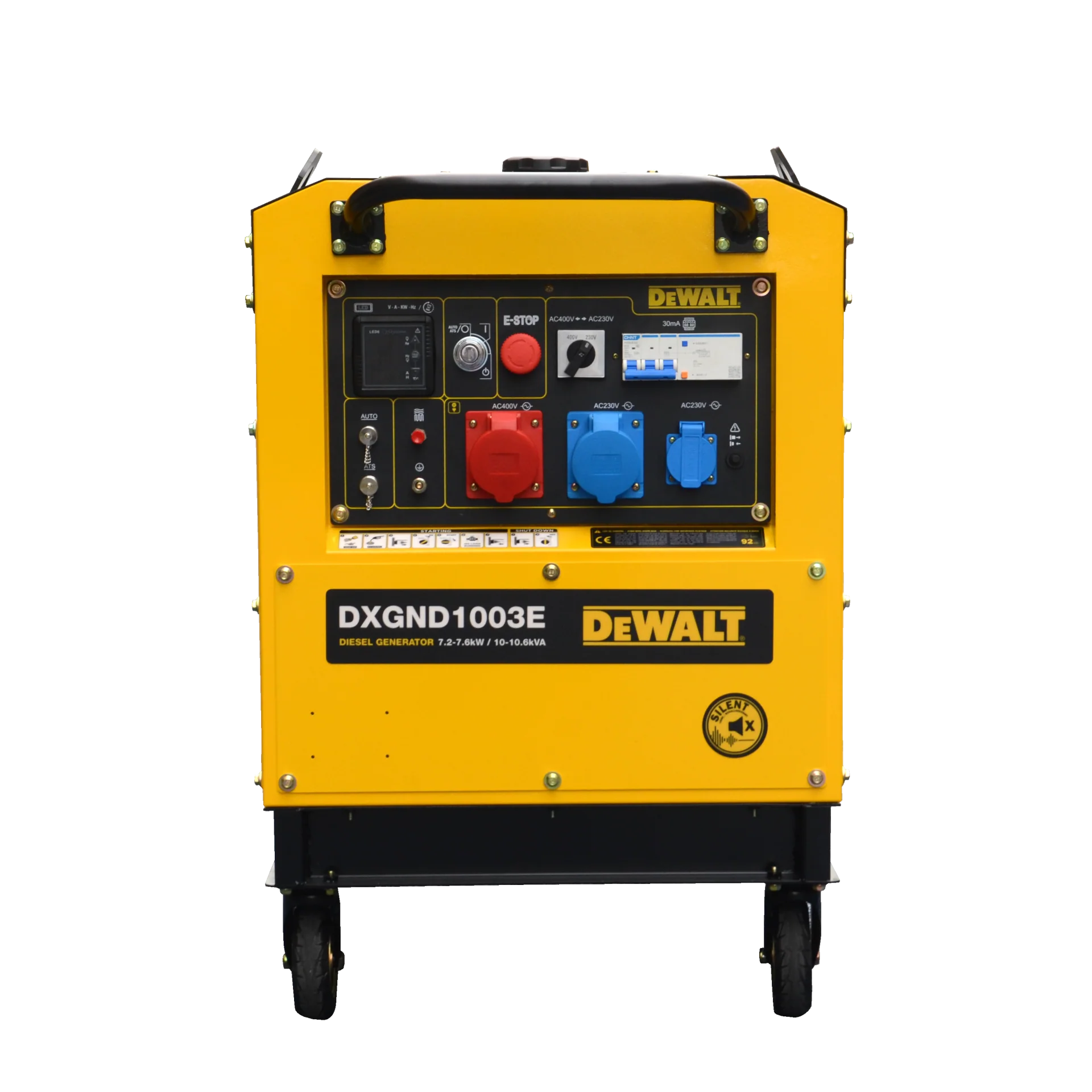 DeWalt Diesel Stromaggregat DXGND1003E – 7,6 kW (230 V) & 10,6 kVA (400 V) - Image 3