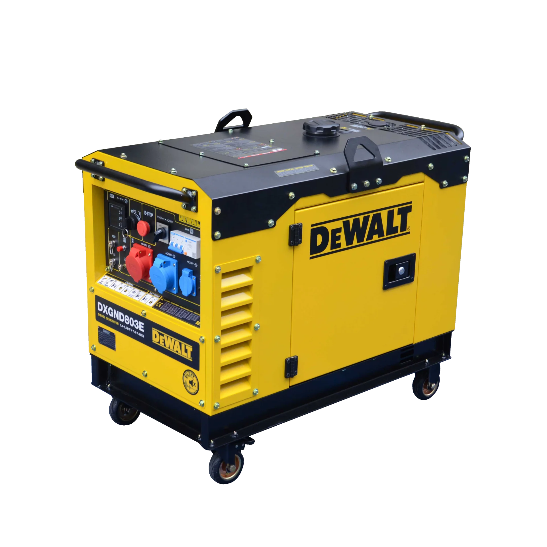 DeWalt Diesel Stromaggregat DXGND803E – 5,8 kW (230 V) & 7,9 kVA (400 V) - Image 3