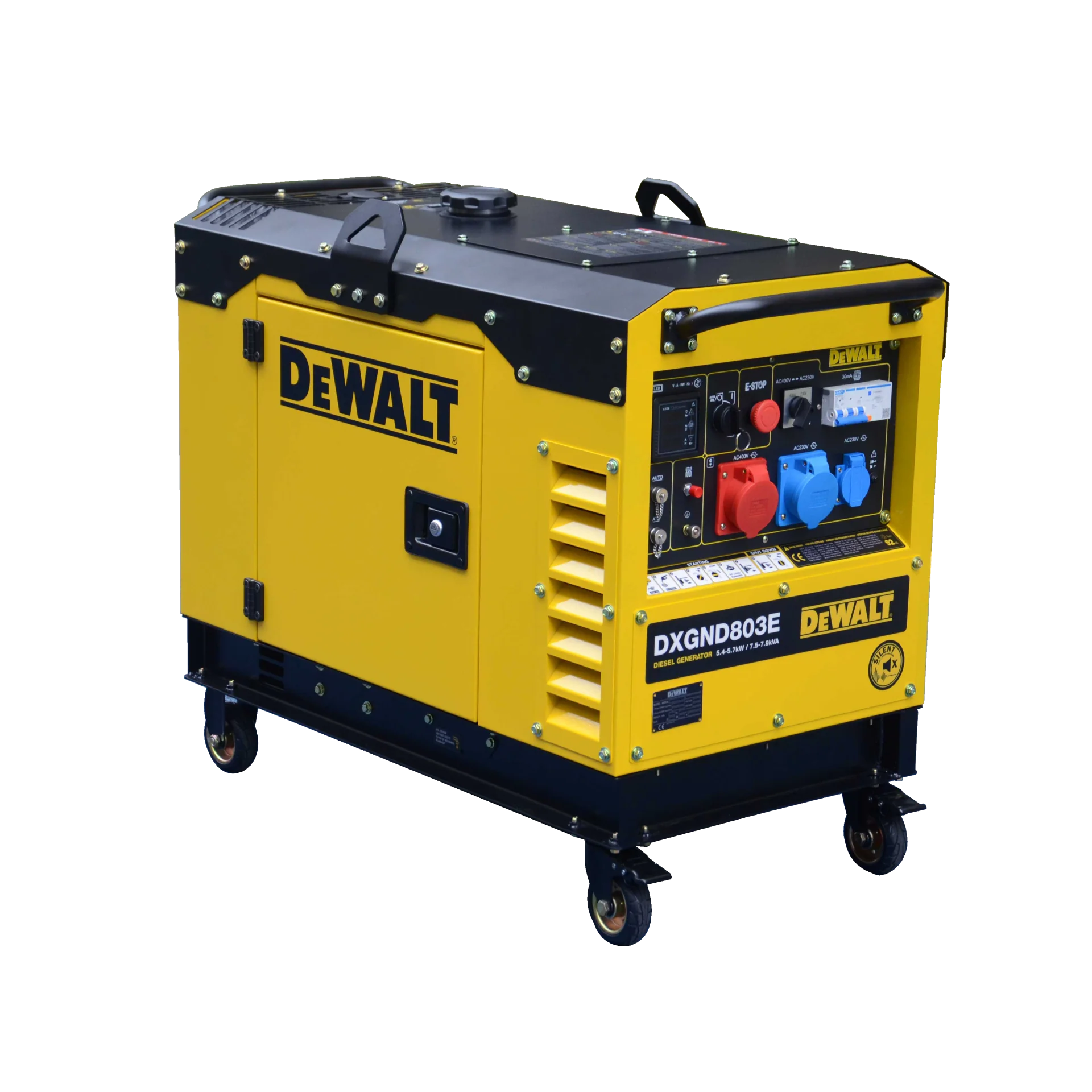 DeWalt Diesel Stromaggregat DXGND803E – 5,8 kW (230 V) & 7,9 kVA (400 V) - Image 9