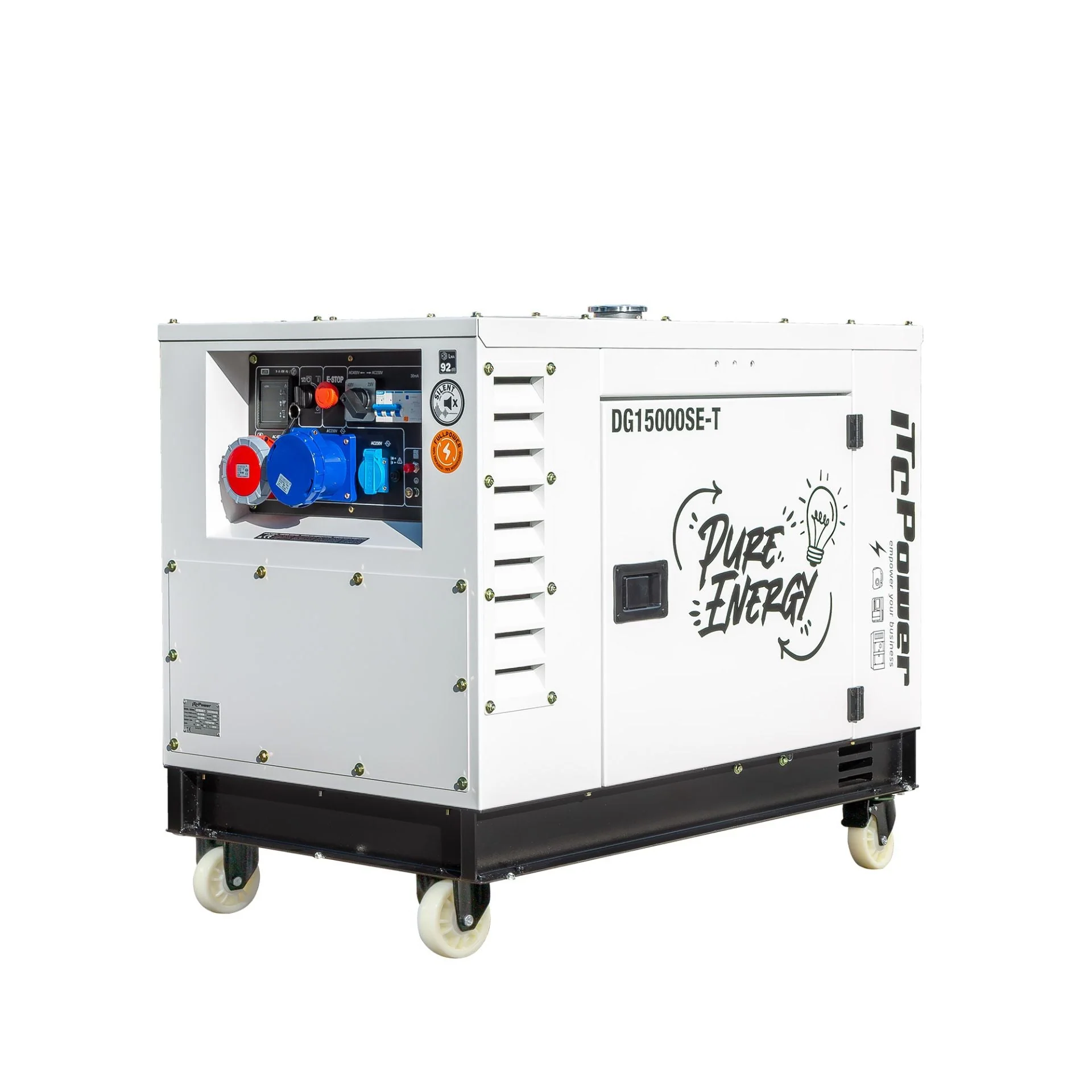 Diesel Stromaggregat 15 kVA / 12 kW 230V & 400V DG15000SE-T