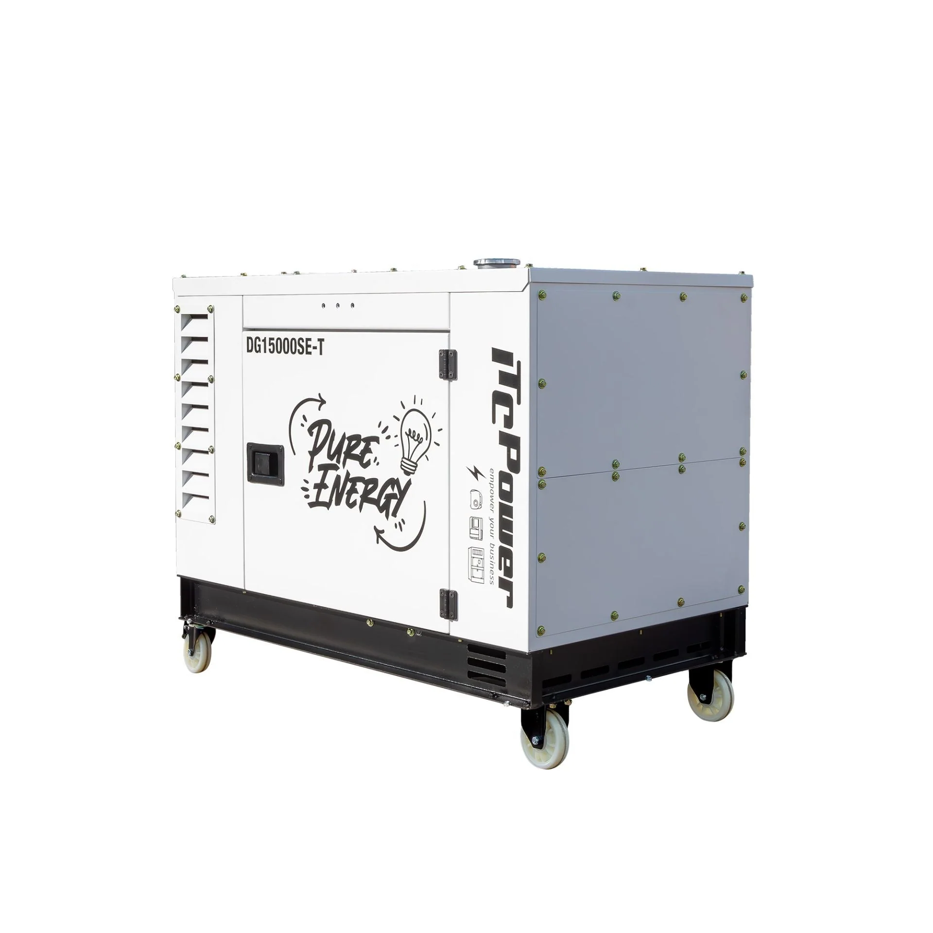 Diesel Stromaggregat 15 kVA / 12 kW 230V & 400V DG15000SE-T - Image 3