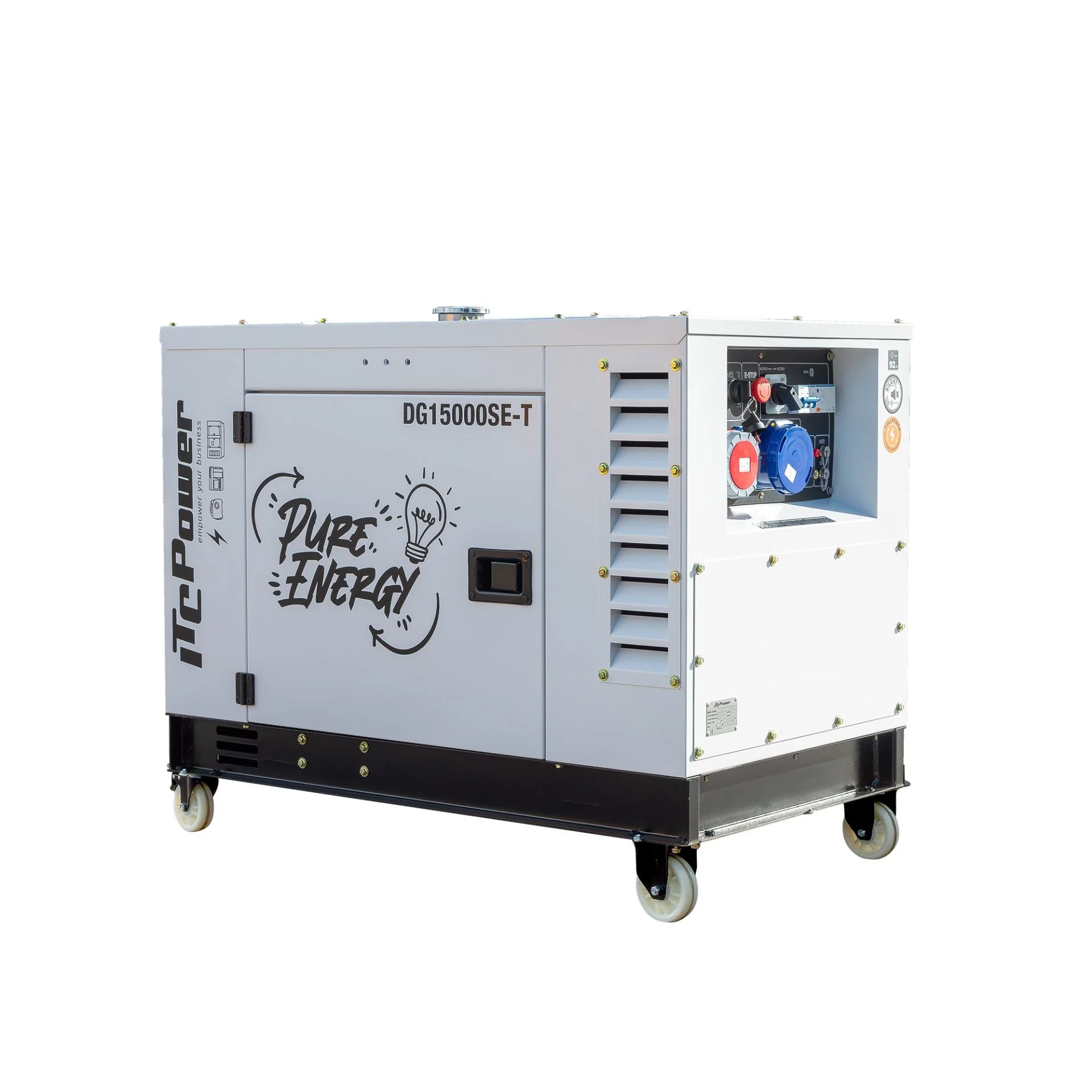 Diesel Stromaggregat 15 kVA / 12 kW 230V & 400V DG15000SE-T - Image 7