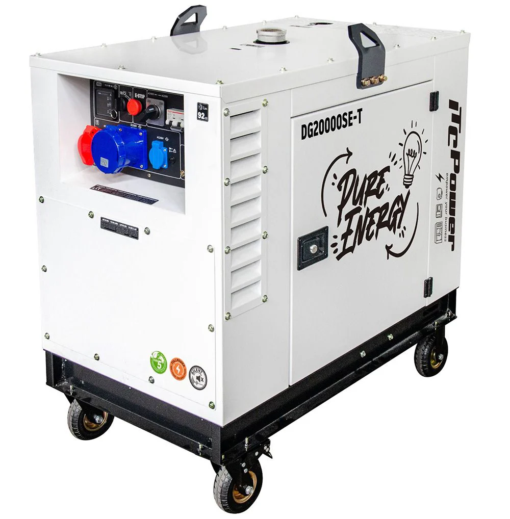 Diesel Stromaggregat 20 kVA / 16 kW 230V & 400V DG20000SE-T