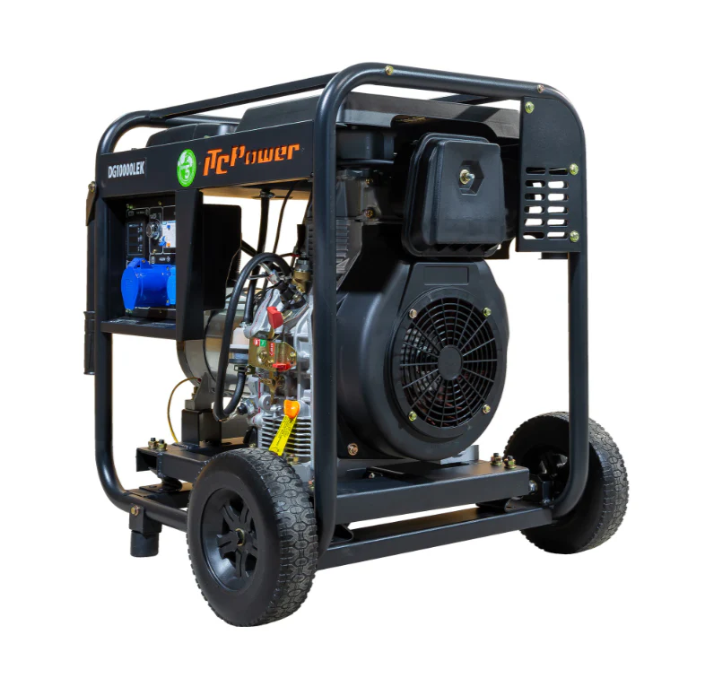 Diesel Stromaggregat DG10000LEK-T von ITC-POWER – 7,6 kW 230V & 400V - Image 2