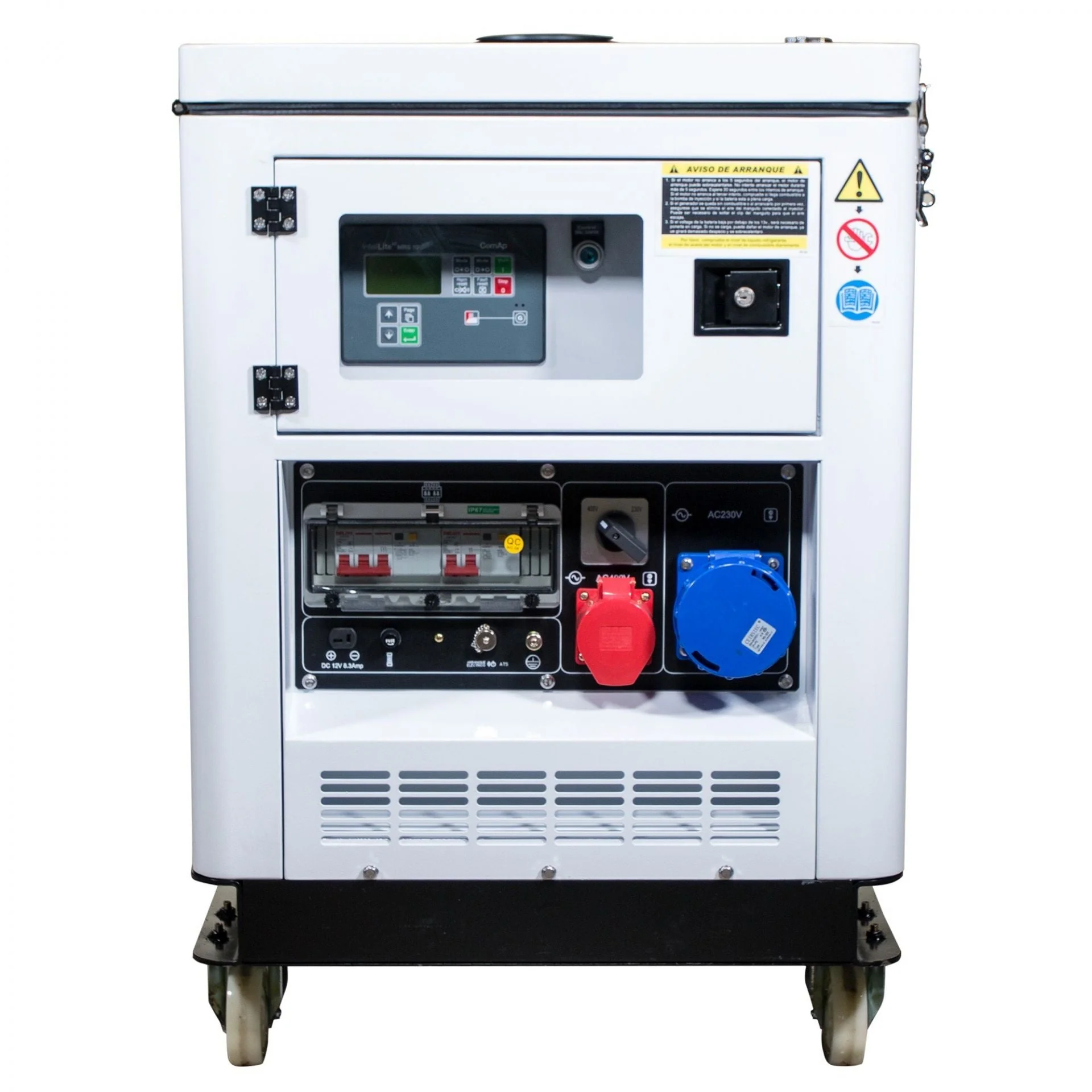 Diesel Stromaggregat Wassergekühlt 12,5 kVA / 10 kW 230V & 400V DG12000SE-T - Image 3