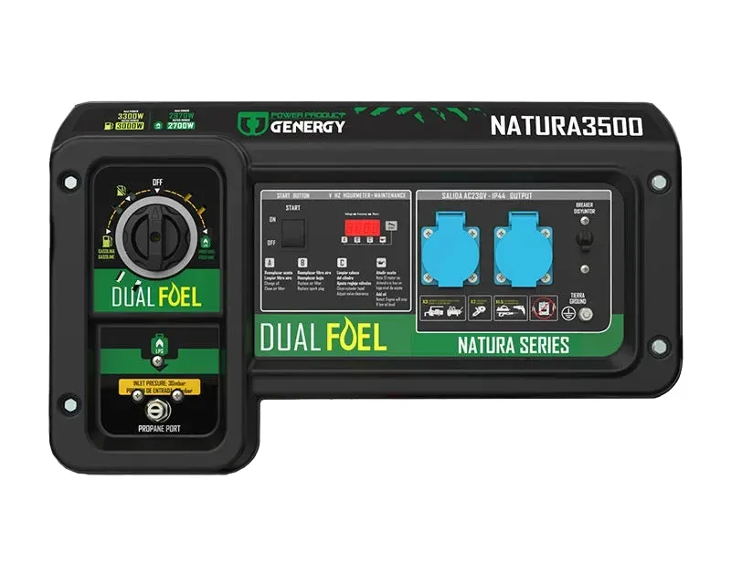 Dualfuel Stromerzeuger 3300W Genergy Natura 3500 SVR - Benzin & LPG - Image 6