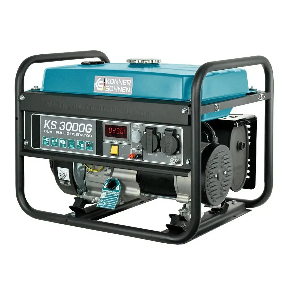 DualFuel Stromerzeuger AVR 3000 Watt Könner & Söhnen KS 3000G - Image 7