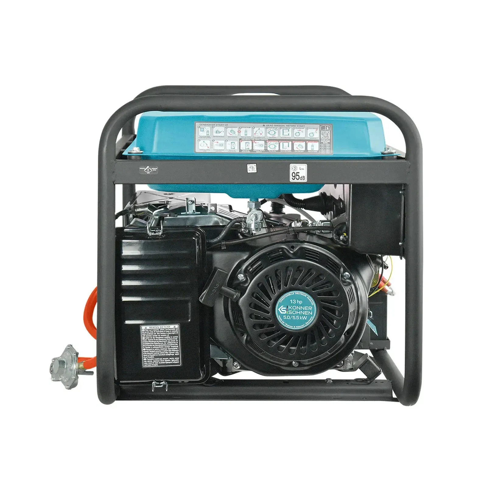 DualFuel Stromerzeuger AVR 5500 Watt Könner & Söhnen KS 7000E G - Image 7