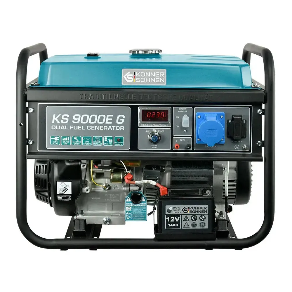 DualFuel Stromerzeuger AVR 6500 Watt Könner & Söhnen KS 9000E G - Image 6