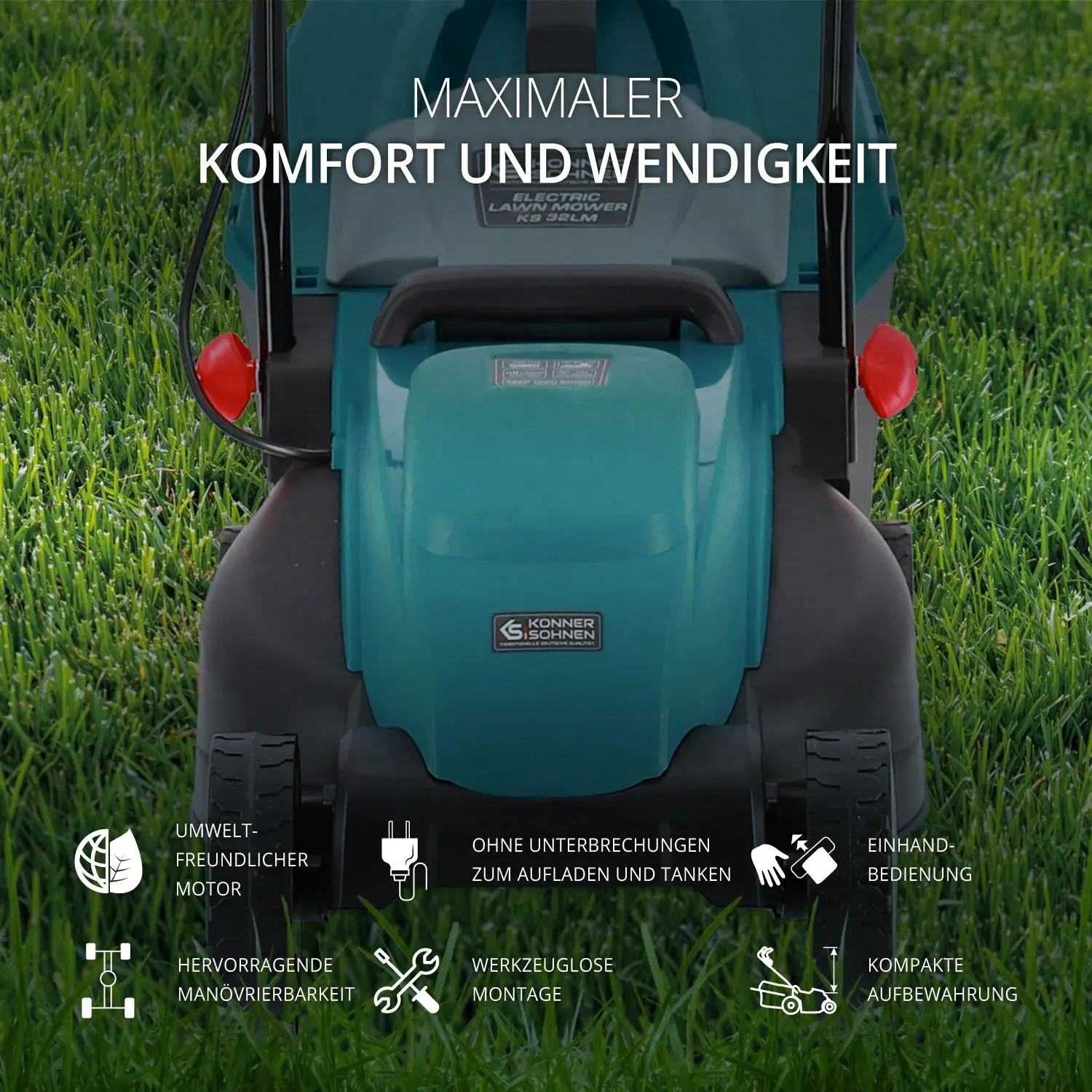 Elektrischer Rasenmäher KS 32LM Schnittbreite 32cm - Image 11