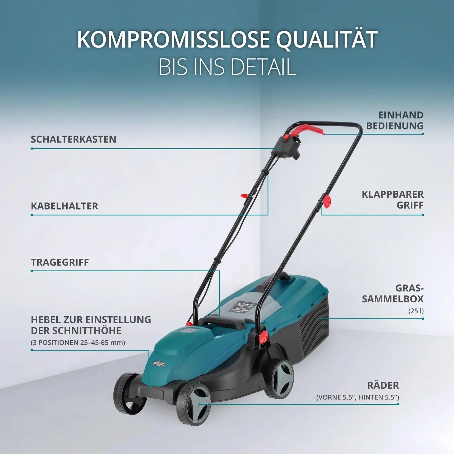 Elektrischer Rasenmäher KS 32LM Schnittbreite 32cm - Image 3