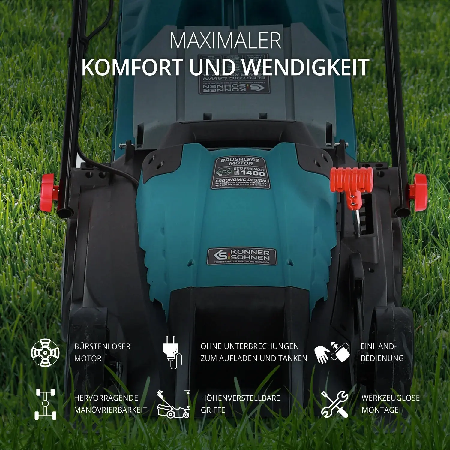 Elektrischer Rasenmäher KS 38LM-BL Schnittbreite 38cm - Image 10