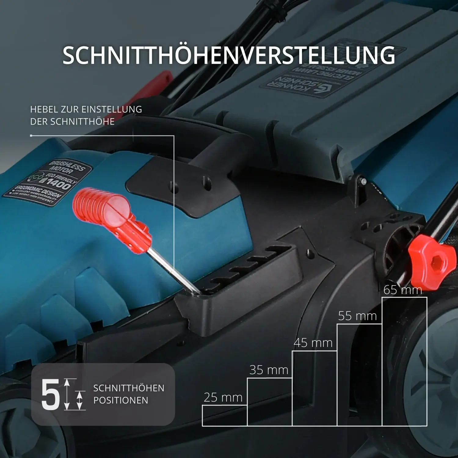 Elektrischer Rasenmäher KS 38LM-BL Schnittbreite 38cm - Image 11