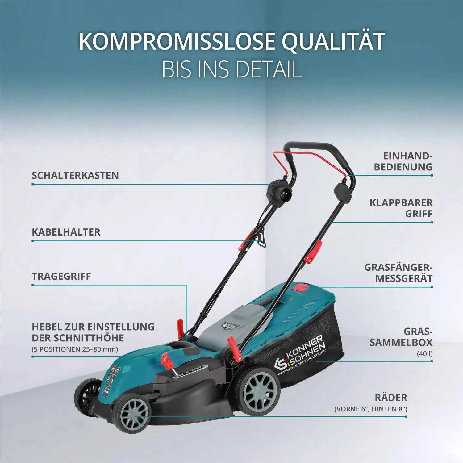 Elektrischer Rasenmäher KS 38LM Schnittbreite 38cm - Image 3