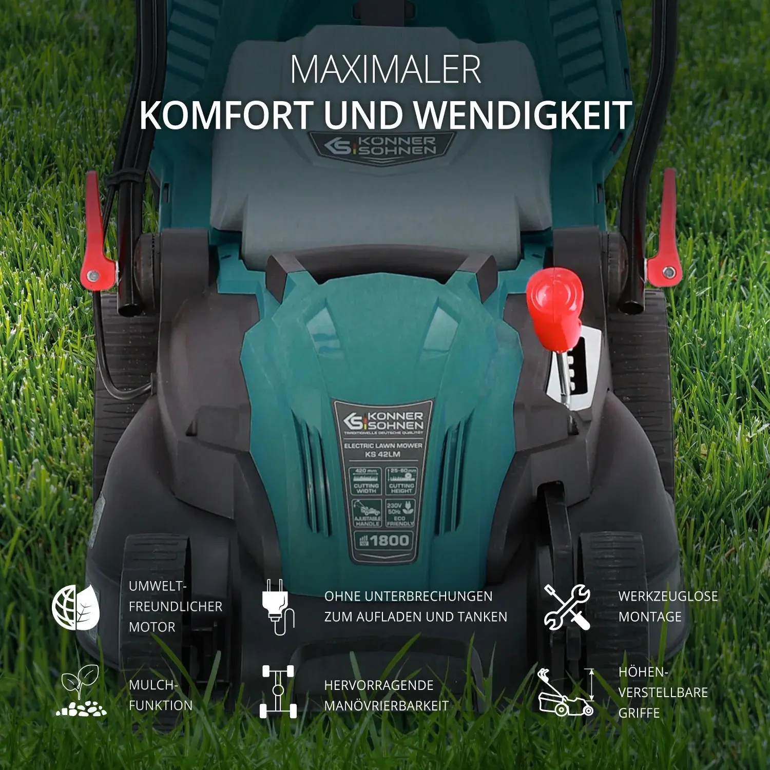 Elektrischer Rasenmäher KS 42LM Schnittbreite 42cm - Image 13