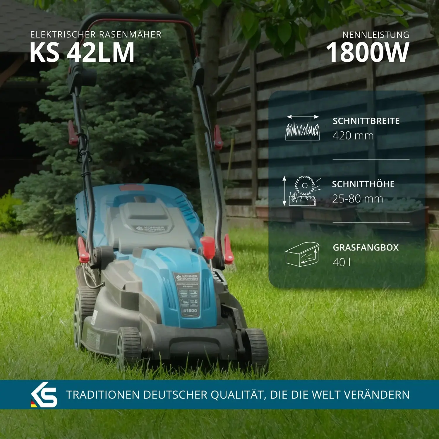 Elektrischer Rasenmäher KS 42LM Schnittbreite 42cm - Image 14