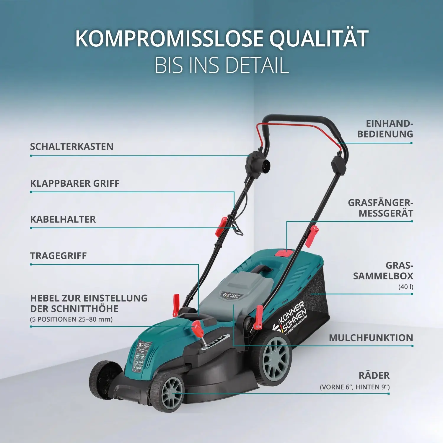 Elektrischer Rasenmäher KS 42LM Schnittbreite 42cm - Image 3
