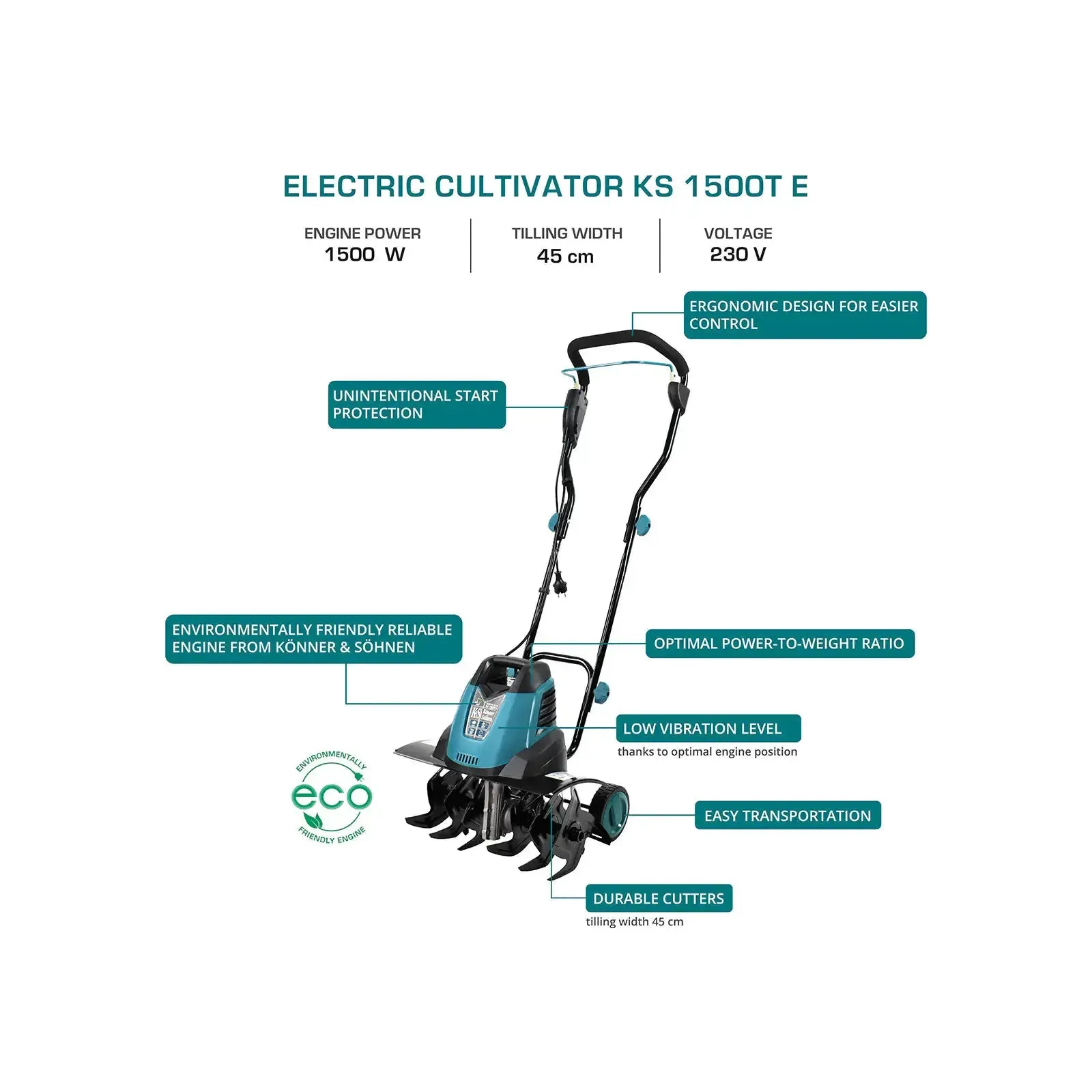 Elektro-Bodenhacke KS 1500T E - Image 7