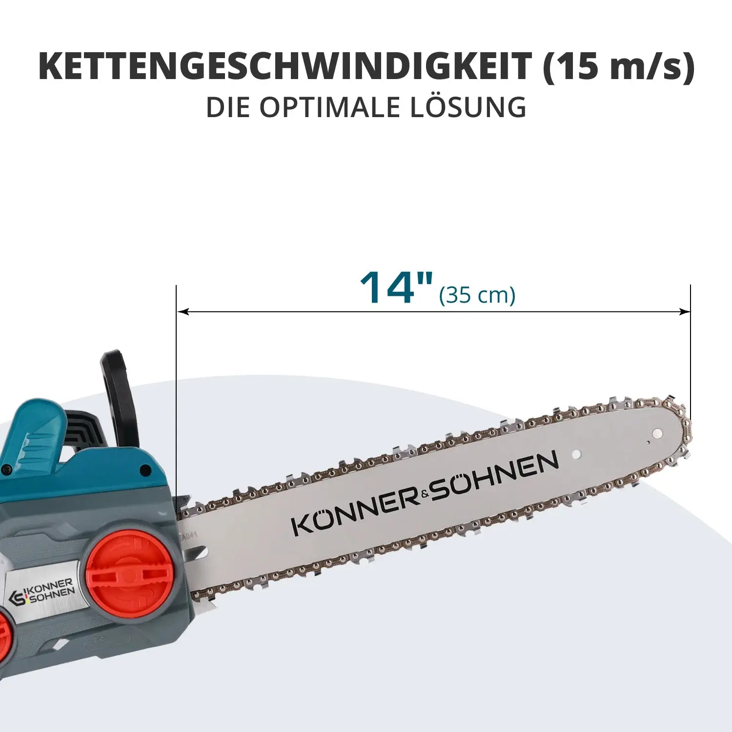 Elektro-Kettensäge KS CS1800-14 Kettenänge 35cm - Image 7